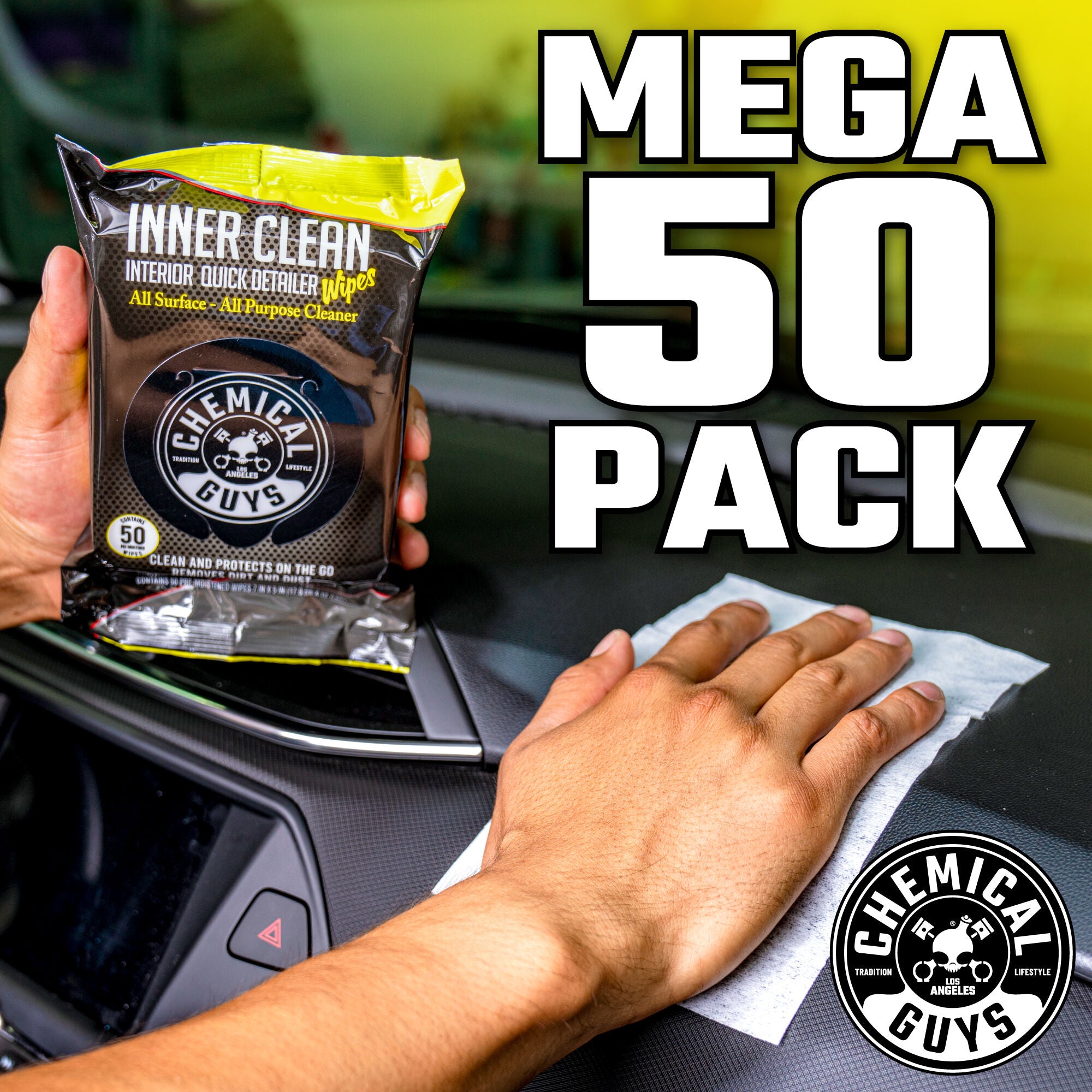 Inner Clean Interior Quick Detailer & Protectant Car Wipes - Image 7