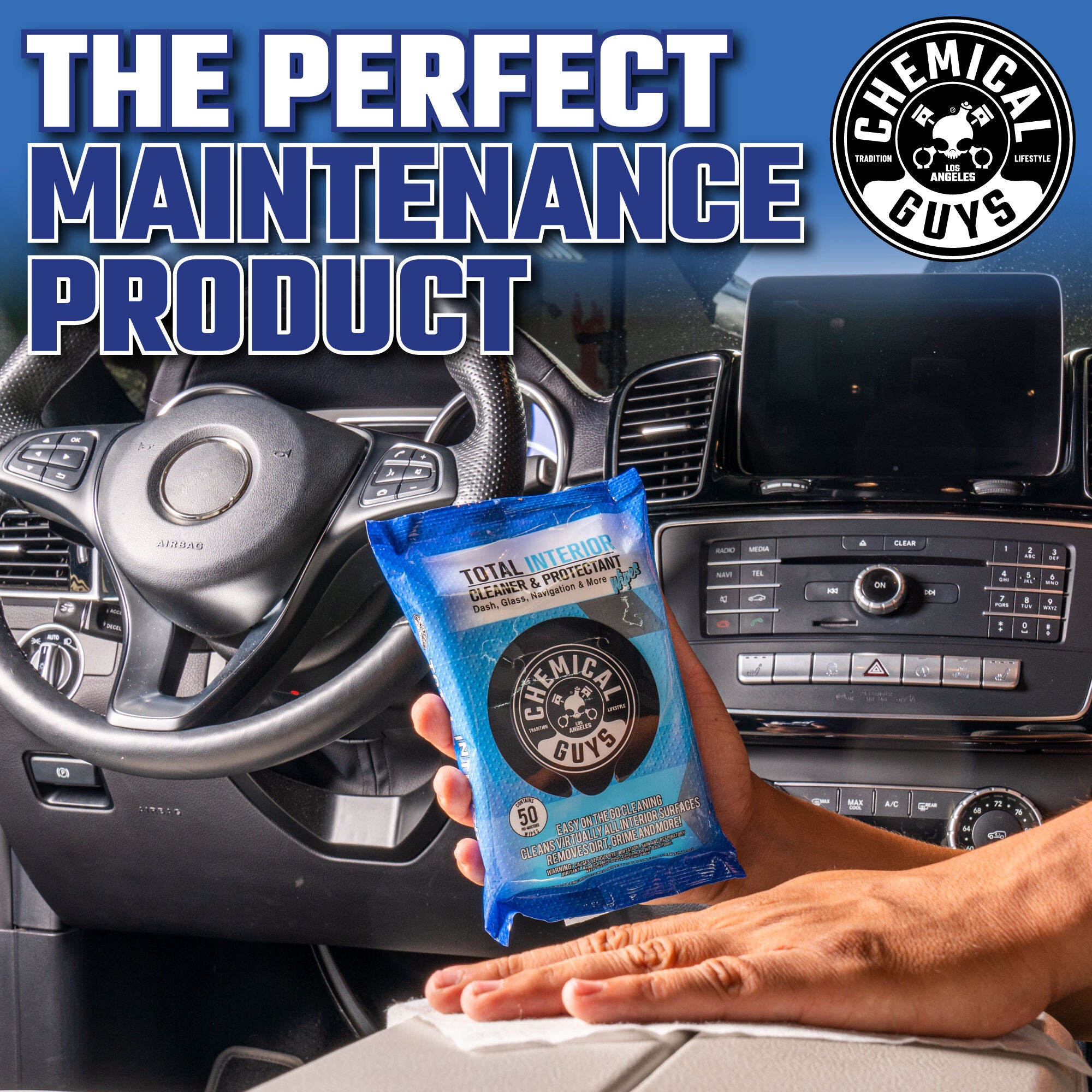 Total Interior Cleaner & Protectant Car Cleaning Wipes - Image 5