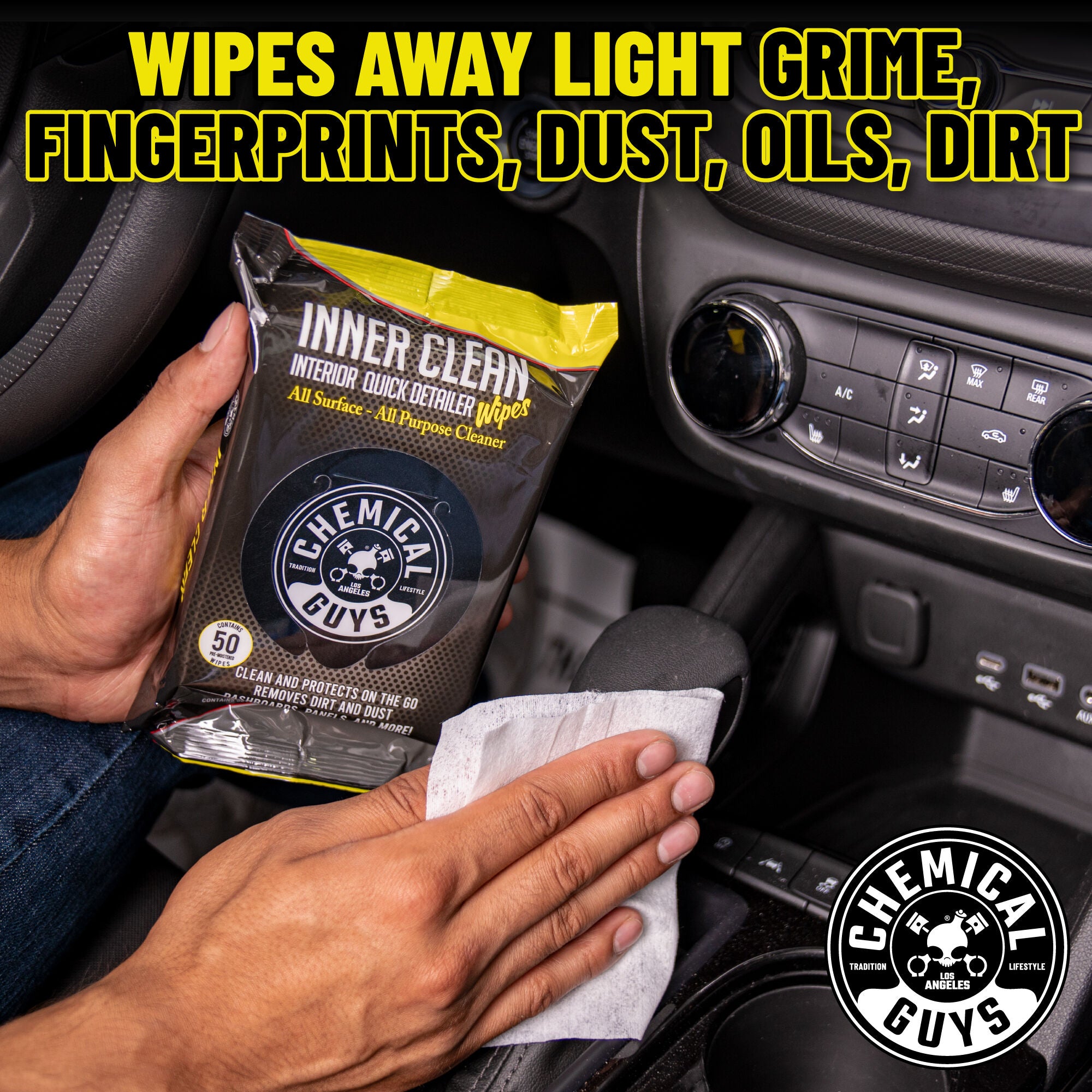 Inner Clean Interior Quick Detailer & Protectant Car Wipes - Image 6