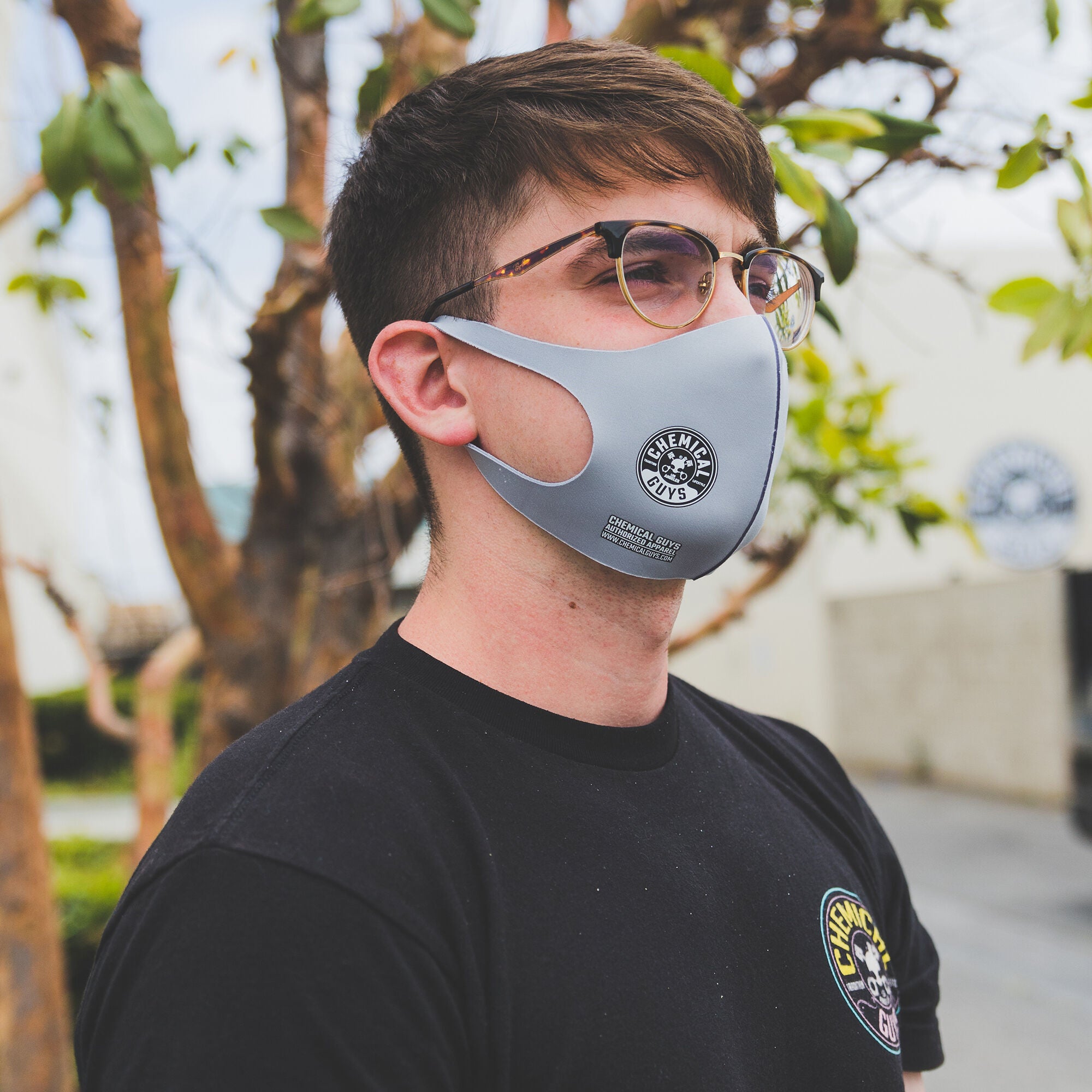 Chemical Guys Gray Cloth Non-Medical Face Mask - Image 3