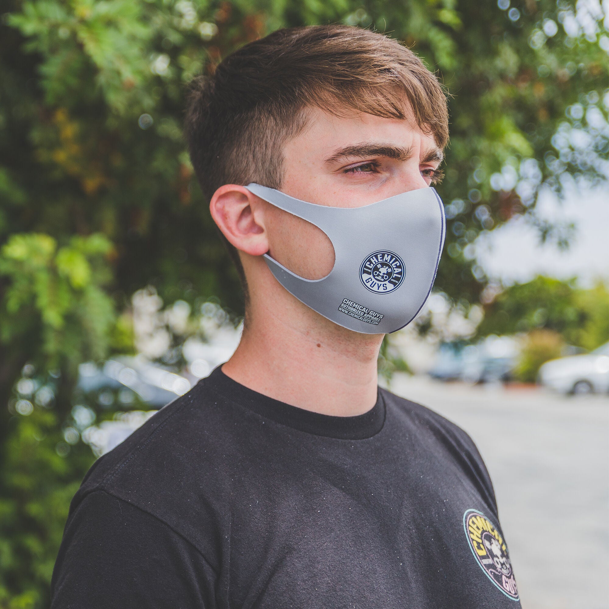 Chemical Guys Gray Cloth Non-Medical Face Mask - Image 8