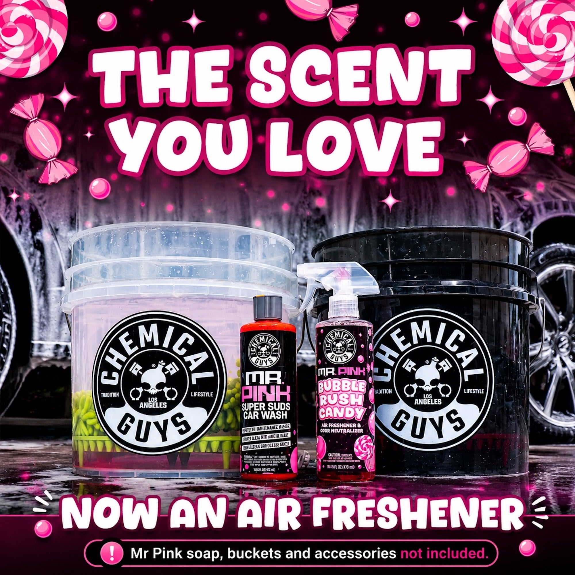 Mr. Pink Bubble Rush Candy Air Freshener & Odor Neutralizer - Image 6