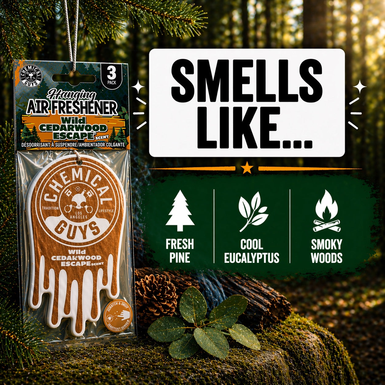 Wild Cedarwood Escape Hanging Air Freshener - Image 4